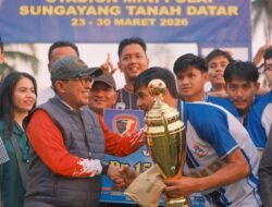 Bupati Eka Putra Tutup Jordus Cup XXII, MMP FC Singkarak Juara