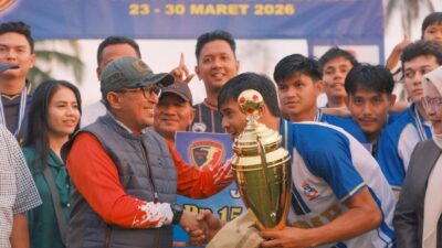 Bupati Eka Putra Tutup Jordus Cup XXII, MMP FC Singkarak Juara