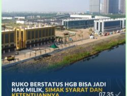 Ruko Berstatus HGB Bisa Jadi Hak Milik, Simak Syarat dan Ketentuannya