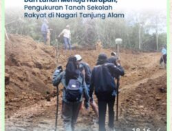 Kantor Pertanahan Kabupaten Tanah Datar Bantu Pengukuran Tanah untuk Sekolah Rakyat di Tanjung Baru