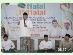 Hadiri Halalbihalal dan Penyerahan Sertipikat Tanah Wakaf PCNU Indramayu, Menteri Nusron Minta NU Berikan Kebermanfaatan bagi Masyarakat