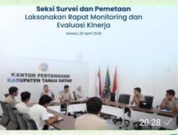 Kantor Pertanahan Kabupaten Tanah Datar Gelar Rapat Monev Kinerja