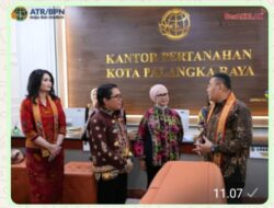 Wamen Ossy Tinjau Kantah Kota Palangkaraya: Ingin Layanan Pertanahan Semakin Memudahkan Masyarakat