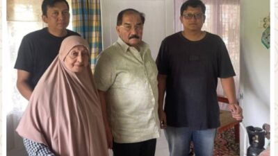 Anggota DPR RI M.Shadiq Pasadigoe Bezuk Aulizul Syuib Mantan Wabup Tanah Datar