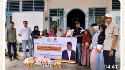 Sadiq Pasadigoe Anggota DPR RI Partai Nasdem Salurkan Bantuan untuk Beberapa Korban Bencana di Tanah Datar