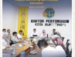 Kantor Pertanahan Kabupaten Tanah Ikuti Monev Arsiparis yang Diselenggarakan oleh Kanwil BPN Sumbar