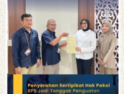 Kantor Pertanahan Kabupaten Tanah Datar Serahkan Sertifikat Hak Pakai BPS BMN