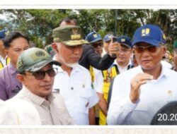Kembali Ke Kabupaten Tanah Datar, Menteri PU RI Kunjungi Lokasi Bencana di Taluak dan Sekolah Rakyat di Nagari Tanjung Alam