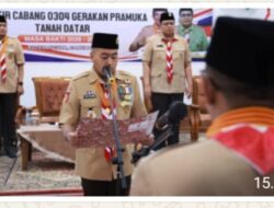 Audy Joinaldy Lantik Pengurus Kwarcab Pramuka Tanah Datar