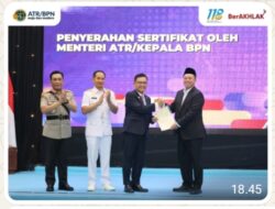 Serahkan Sertipikat Hak Pakai untuk Lemhannas RI, Menteri Nusron: Perkuat Kepastian Hukum Aset Negara