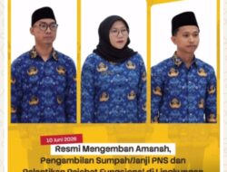 Kantor Pertanahan Kabupaten Tanah Datar Ambil Sumpah ASN dan Lantik Pejabat Fungsional