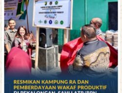 Resmikan Kampung RA dan Pemberdayaan Wakaf Produktif di Pekalongan, Sahli ATR/BPN Harapkan Kesejahteraan Masyarakat Dapat Terwujud