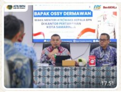 Berikan Pengarahan di Kantah Kota Samarinda, Wamen Ossy: ATR/BPN Harus Jadi Solusi Atas Pembangunan di Kalimantan Timur