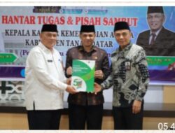 Pisah Sambut Kepala Kantor Kemenag Tanah Datar, Perkuat Sinergi Wujudkan Pelayanan Keagamaan Berkualitas