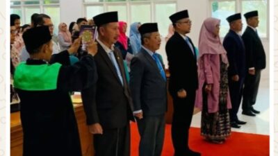 Bupati Tanah Datar Lantik 6 Pejabat Manajerial di Lingkungan Pemkab Tanah Datar