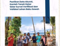 Kantor Pertanahan Kab Tanah Datar Lakukan Survey dan Verifikasi Lahan Baku Sawah