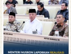 Menteri Nusron Laporkan Realisasi Anggaran Kementerian ATR/BPN Tahun 2025 kepada Komisi II DPR RI