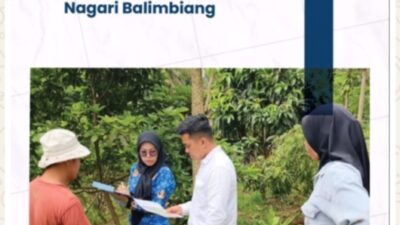 Kantor Pertanahan Kab Tanah Datar Lakukan Pemeriksaan Lapang 15 Bidang Tanah untuk PTSL di Nagari Balimbiang