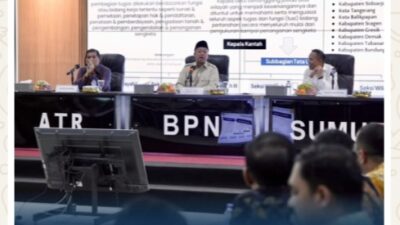 Pengarahan di Kanwil BPN Provinsi Sumatera Utara, Menteri Nusron Minta Jajaran Utamakan Kemudahan Layanan bagi Masyarakat