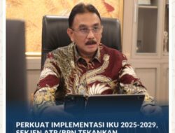Perkuat Implementasi IKU 2025-2029, Sekjen ATR/BPN Tekankan Keselarasan Indikator Kinerja Pusat dan Daerah