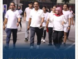 Rehat Sejenak dari Aktivitas Kantor, Kementerian ATR/BPN Adakan Slow Run Rutin Sepulang Kerja