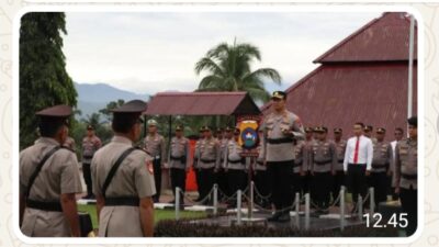 Mutasi Jadi Momentum Penyegaran Organisasi, Polres Tanah Datar Gelar Upacara Serah Terima Jabatan Sejumlah Pejabat Utama