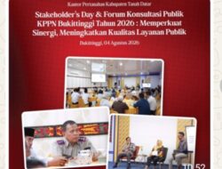 Kantor Pertanahan Kab. Tanah Datar Ikuti Stakeholder’s Day dan Forum Konsultasi Publik KPPN