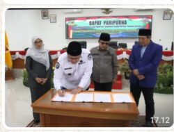 DPRD Tanah Datar Gelar Paripurna Penandatanganan Nota Perubahan Anggaran