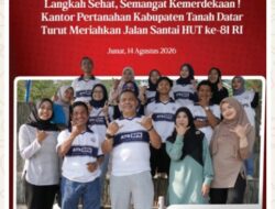 Kantor Pertanahan Kab. Tanah Datar Gelar Upacara Peringatan Kemerdekaan RI ke 81