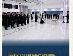 Lantik 1.361 Pejabat ATR/BPN, Sekjen: Amanah Baru untuk Jadi Motor Penggerak Perubahan