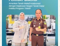 Tanah Wakaf Aman dan Terdaftar, Wujudkan Kepastian Hukum Aset Wakaf