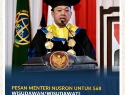 Pesan Menteri Nusron untuk 568 Wisudawan/Wisudawati Politeknik Agraria STPN: Jaga Integritas di Mana pun Bekerja