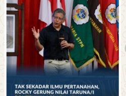 Tak Sekadar Ilmu Pertanahan, Rocky Gerung Nilai Taruna/i Politeknik Agraria STPN Belajar Banyak Disiplin Ilmu