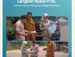 Kantor Pertanahan Kab. Tanah Datar Lakukan Peninjauan Lapangan dalam Rangka PTSL di Nagari Balimbiang