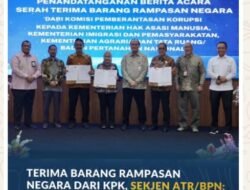 Terima Barang Rampasan Negara dari KPK, Sekjen ATR/BPN: Untuk Mendukung Layanan kepada Masyarakat