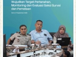 Kantor Pertanahan Kab. Tanah Datar Ikuti Rapat Monev Seksi Survey dan Pemetaan