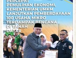 Pelaku Usaha Mikro di Tanah Datar Siap Manfaatkan Program Pemulihan Ekonomi Pascabencana