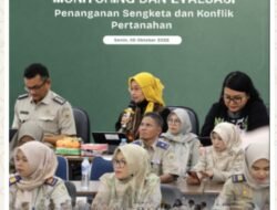 Kantor Pertanahan Kab. Tanah Datar Ikuti Rapat Monev Bulanan