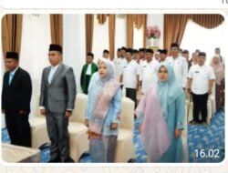 Bupati Eka Putra Lantik Empat Pejabat, Kasat Pol PP Diminta Tegakkan Perda secara Humanis